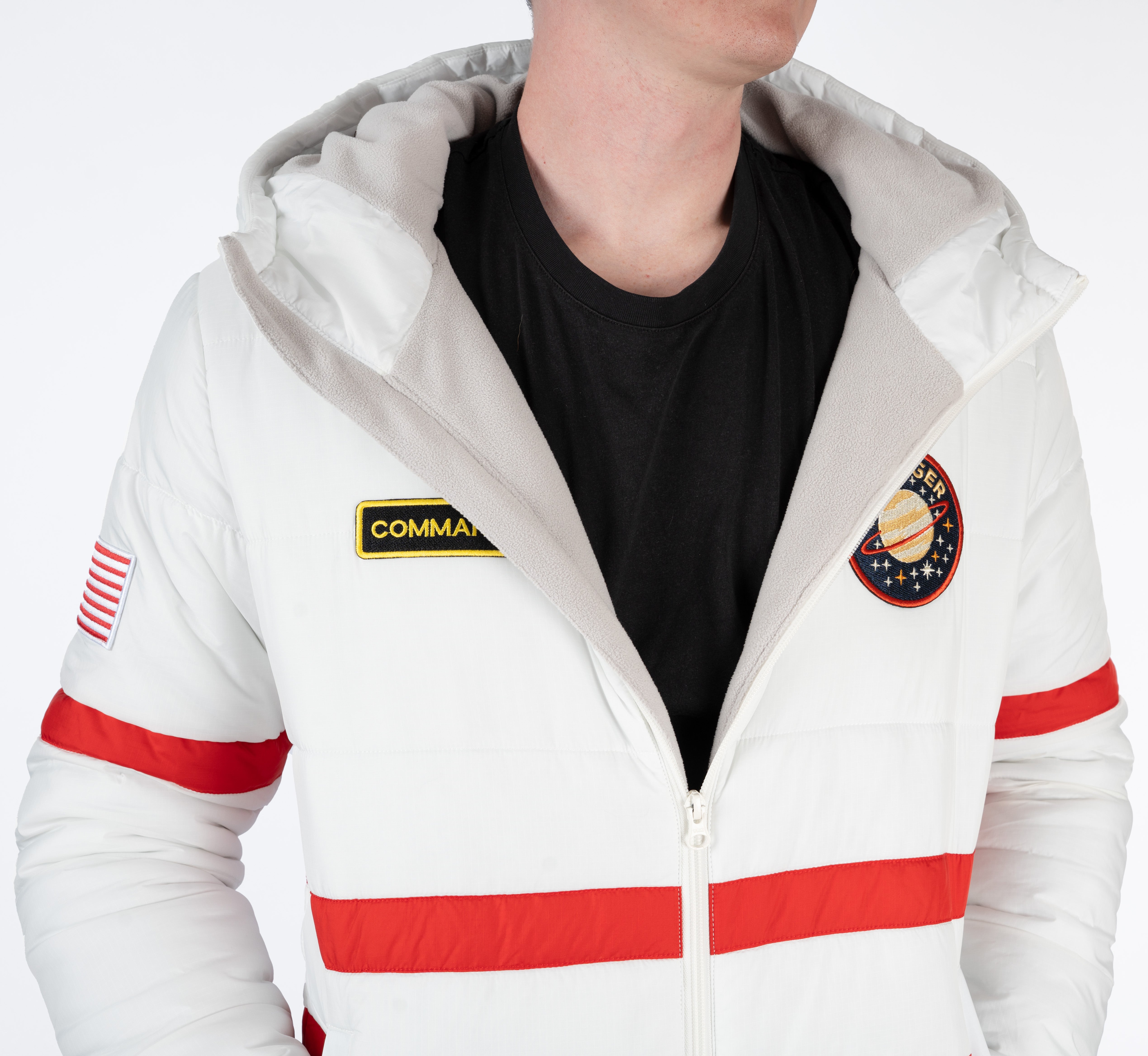 Soft lining inside the insulated one-piece space suit